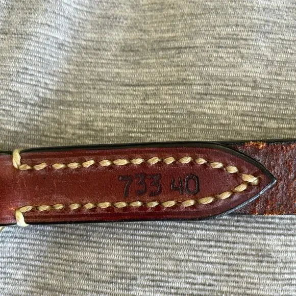 Dooney & Bourke men’s leather/ fabric belt